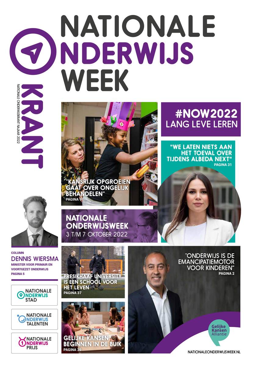 Cover Nationale Onderwijsweekkrant